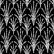 Art Deco Silver Sequin Seamless Pattern. Gatsby Luxury Retro Background