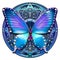 Art Deco Steampunk Butterfly – AI Generated 3D Illustration