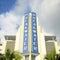 Art Deco Style Breakwater in Miami Beach, FL, USA