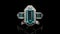 Art Deco Style Geometric Emeraldcut Ring Bold Color Angular Design. Generative AI