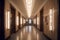 Art-deco style hallway interior in luxury house