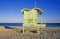 Art deco style lifeguard house on south beach, Miami Beach, Florida