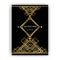 Art Deco template golden-black, A4 page, menu, card, invitation