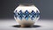 Art Deco Vase With Photorealistic Renderings And Indigenous Motifs