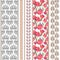 Art deco vintage silk wallpaper with ethnic motifs and bohemian elements.