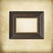 Art deco wooden empty frame