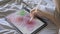 Art designer drawing digital painting or flower pattern design.