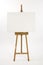 Art easel on white seamless