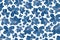 Art floral vector seamless pattern. Used Pantone Classic Blue color and coral color.