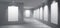 Art gallery exhibition hall empty interior vector