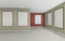 Art Gallery Perspective and Picture Frame wall monocom color Rad