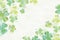 Art green clover watercolor background