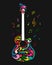 Art guitar, sketch for your design