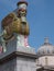 Art installation on The Fourth Plinth in Trafalgar Square, London entitled The Invisible Enemy Should Not Exist by Michael Rakowit