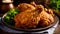 The Art of Making Appetizing Fried Chicken: Key Components for a Visually Appealing Dish, Generative AI, illustration