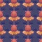 Art nouveau pattern with flowers