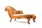 Art Nouveau Velvet Chaise Lounge: Graceful Curves and Opulent Comfort