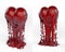 Art object, totem, trophy glossy, red heart