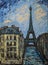 Art painting of the Avenue d Eylau in Paris France