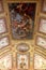 Art painting of ceiling in central hall of Villa Borghese, Rome