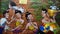 Art painting oil color Thailand Culture Songkran festival