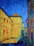 Art painting of the  Salamanca city, Spain