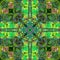 Art psychedelic pattern. Abstract symmetric colorful background.