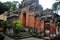 Art sculpture and carved antique deity angel god of hindu statue balinese style in Ubud Palace or Puri Saren Agung historical