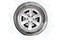 Art of a Silver Alloy wheel and brake on tyre