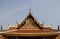 Art. Temple Roof And The Pediment Decorated With Ornate Thai Art