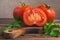 Art vegetable tomato board table wooden parsley fr