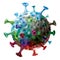 Art virus pathogen illustration