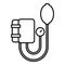 Arterial pressure mechanical tool icon, outline style