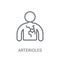 Arterioles icon. Trendy Arterioles logo concept on white backgro