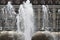 Artesian fountain in the center of Ploiesti, close-up image