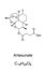 Artesunate, AS, chemical formula, a drug to treat malaria