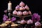 artful arrangement of cupcakes and cookies