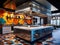 Artful Contrasts: The Modern Industrial Hotel Kitchen