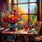 Artful Flourish: A Symphony of Paintbrushes and Colors