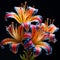 Artful Paintbrush Lily Bursting with Vibrant Colors