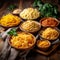 Artful Pasta Delights: Assorted Cooked Pasta in Elegant Bowls