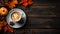 Artfully Crafted Pumpkin Spice Latte AI Generated