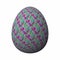 Artfully designed and colorful 3D egg