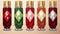 Artgerm Inspired Bottles: Retro Charm And Vivid Color Blocks