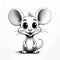 Artgerm-inspired Cartoon Mouse With Big Eyes - Illustration