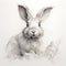Artgerm-inspired Rabbit Drawing With Detailed Flora And Fauna