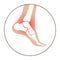 Arthritis foot concept