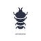 arthropod icon on white background. Simple element illustration from stone age concept