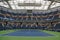 Arthur Ashe Stadium with finished retractable roof at the Billie Jean King National Tennis Center ready for US Open 2017