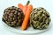 Artichokes and Carrots on a Plate